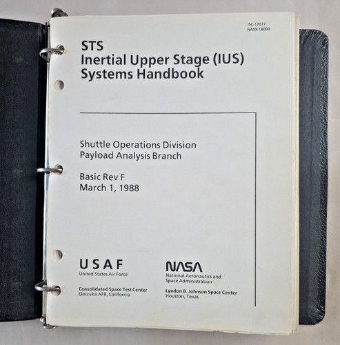 Manuale nasa usaf shuttle - shuttle, 1988
