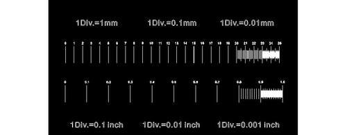 Micrometro stage metrico - micrometro,